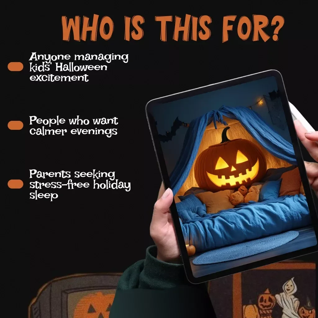 A Parent's Guide to a Spooky Yet Restful Night | Halloween Sleep Schedule Reset for Kids eBook | Digital Download Guide for Parents