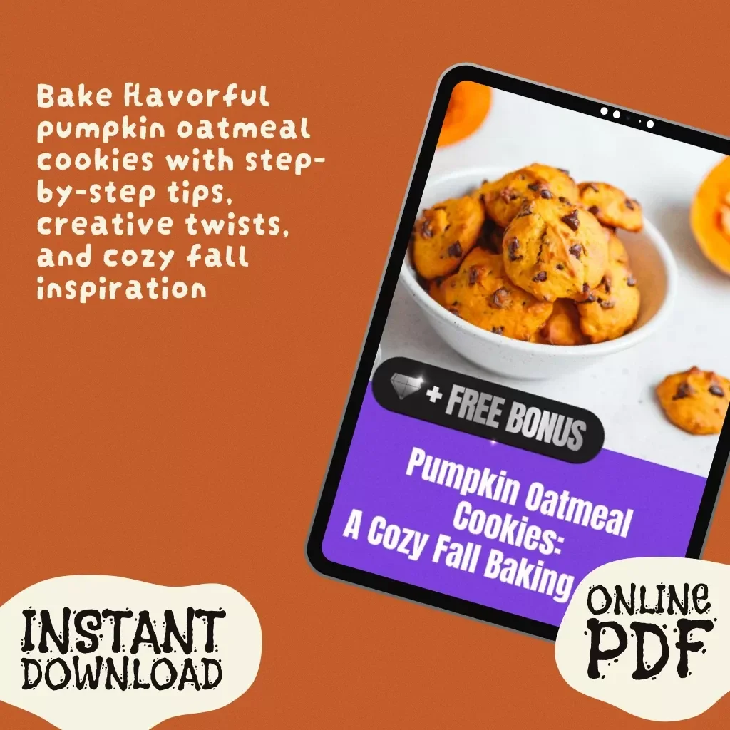 Pumpkin Oatmeal Cookies: A Cozy Fall Baking Guide | Digital Download Recipe eBook for Homemade Fall Cookies, Easy Baking Tips, and Creative Variations
