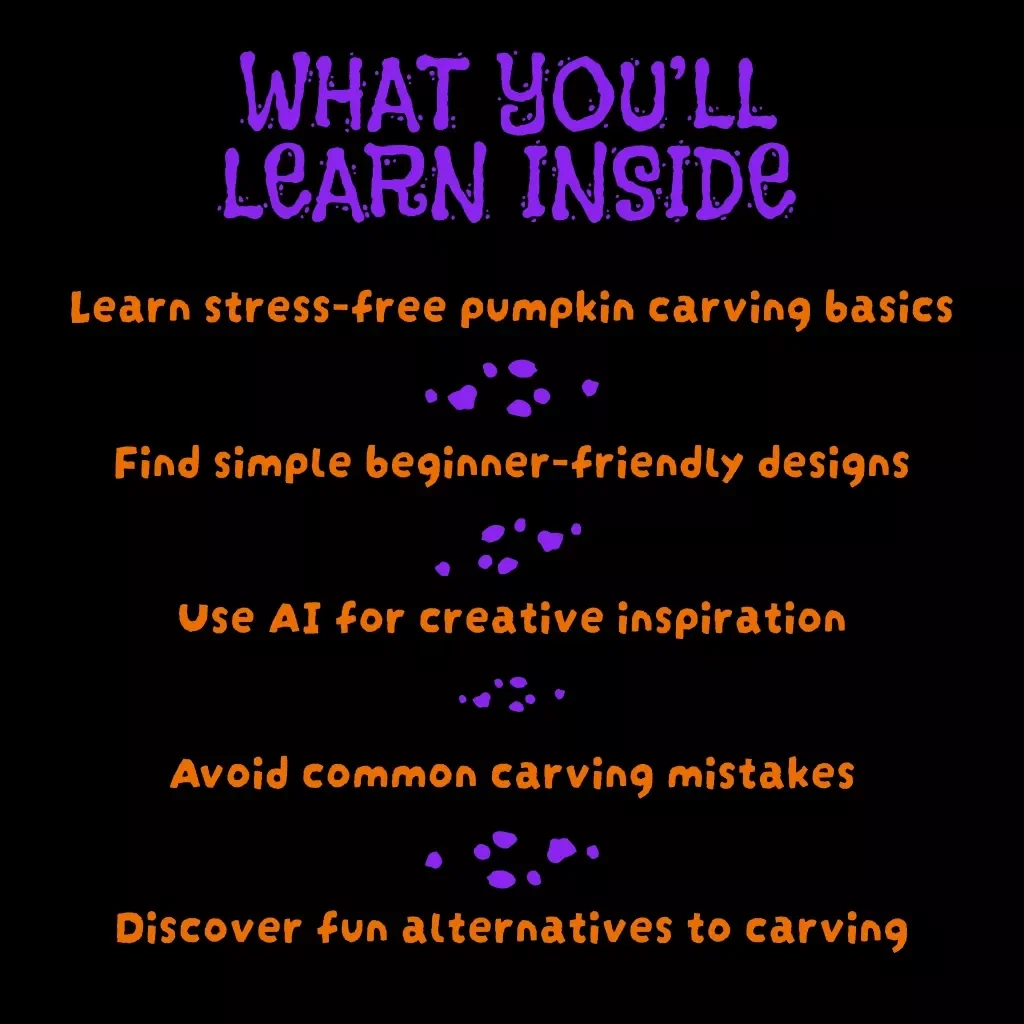 Pumpkin Magic Made Simple: A Beginner’s Guide to Carving | Easy Pumpkin Carving Ideas for Beginners | Digital Download eBook Guide with Stencils, AI Tips & Step-by-Step Instructions
