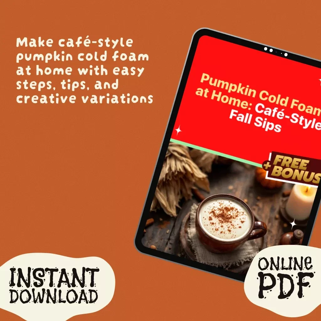 Pumpkin Cold Foam at Home: Café-Style Fall Sips – Guide on How to Make Pumpkin Cold Foam, DIY Recipes & Creative Fall Coffee Ideas