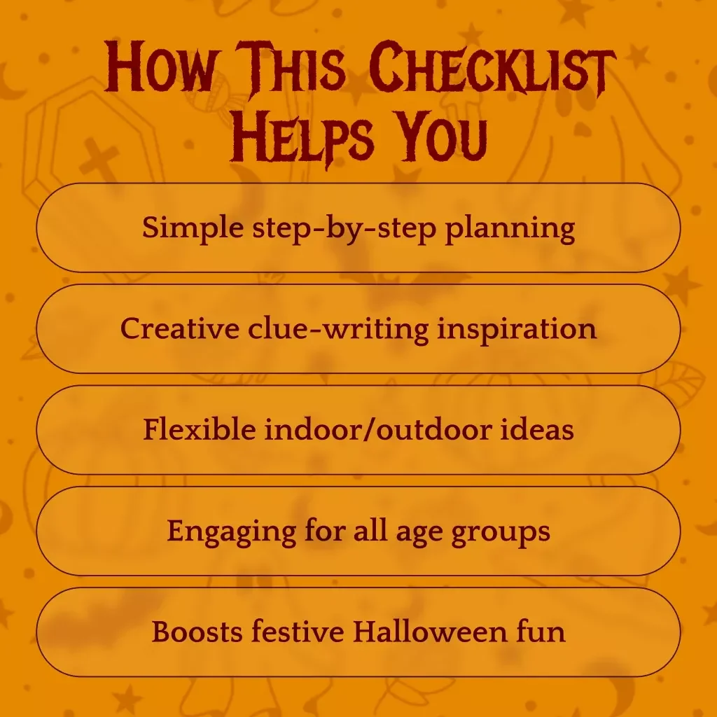 Spooktacular Halloween Scavenger Hunt Ideas | Printable Checklist of Fun Halloween Scavenger Hunt Ideas for Kids, Families, and Parties