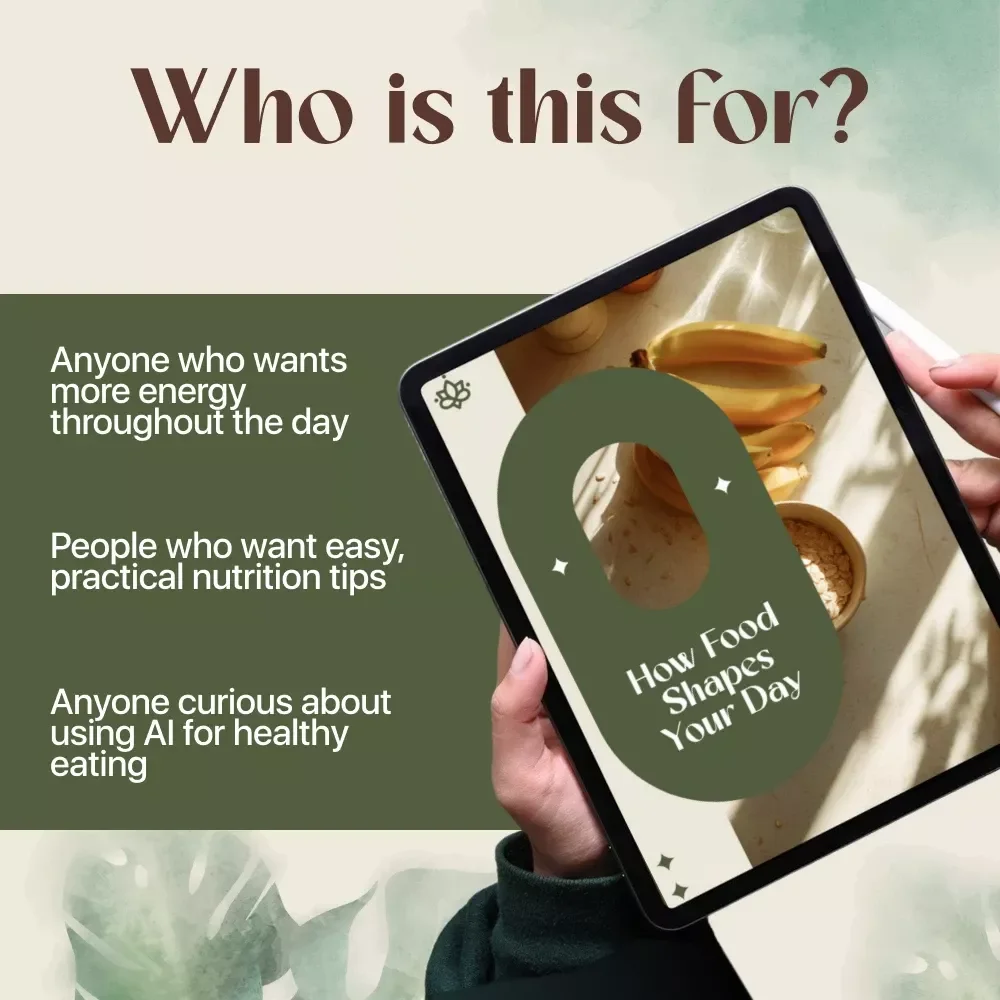 How Food Shapes Your Day | Digital Guide for Energy, Nutrition, and Smart Eating Habits | eBook, PDF, Instant Download
