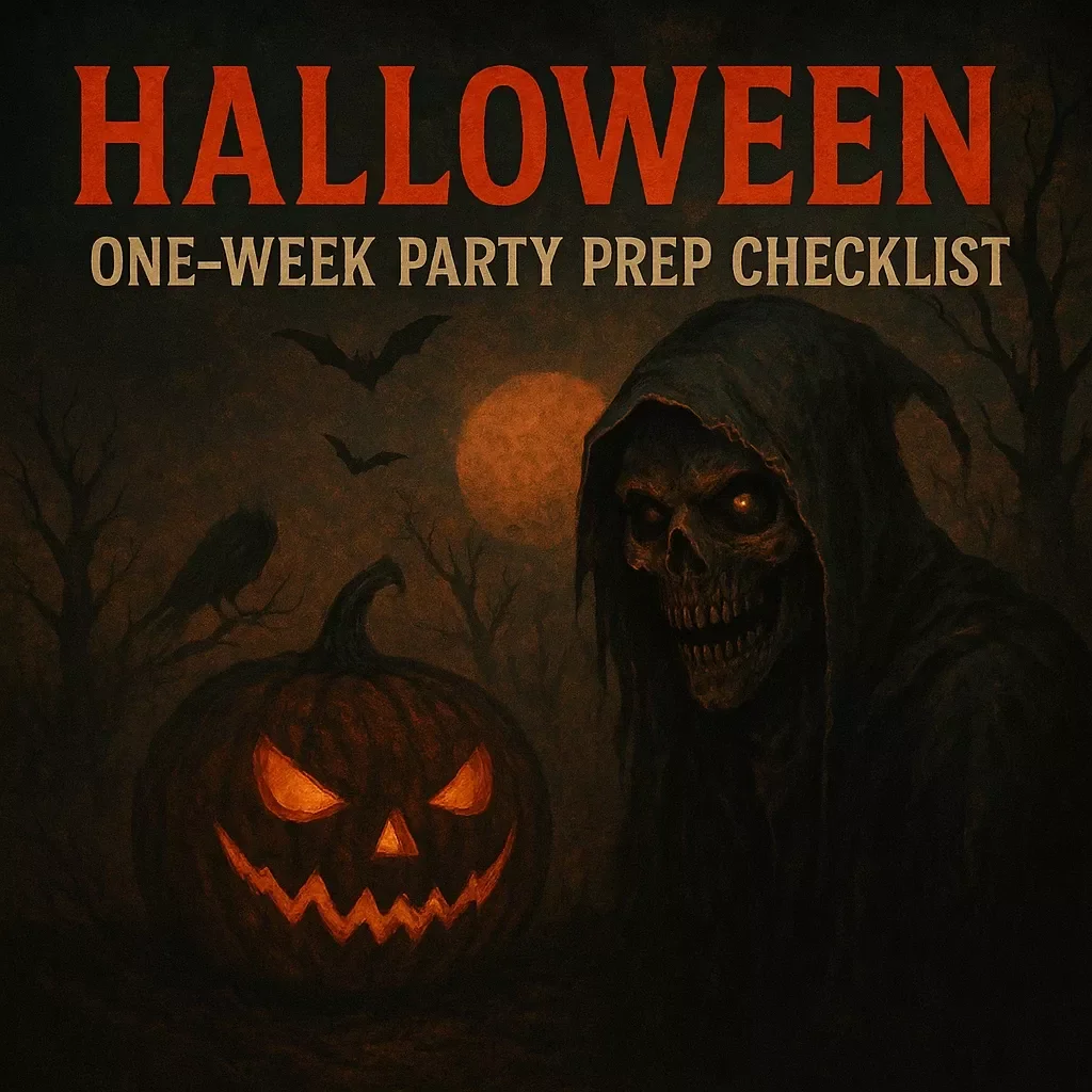 One-Week Party Prep Checklist | Printable Digital Download | Easy Party Planning Guide for Stress-Free Hosting