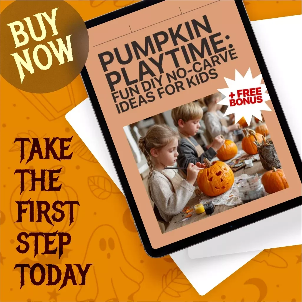 Pumpkin Playtime: Fun DIY No-Carve Ideas for Kids | Digital Download Guide for Creative Pumpkin Decorating, Halloween Crafts, and Family Activities
