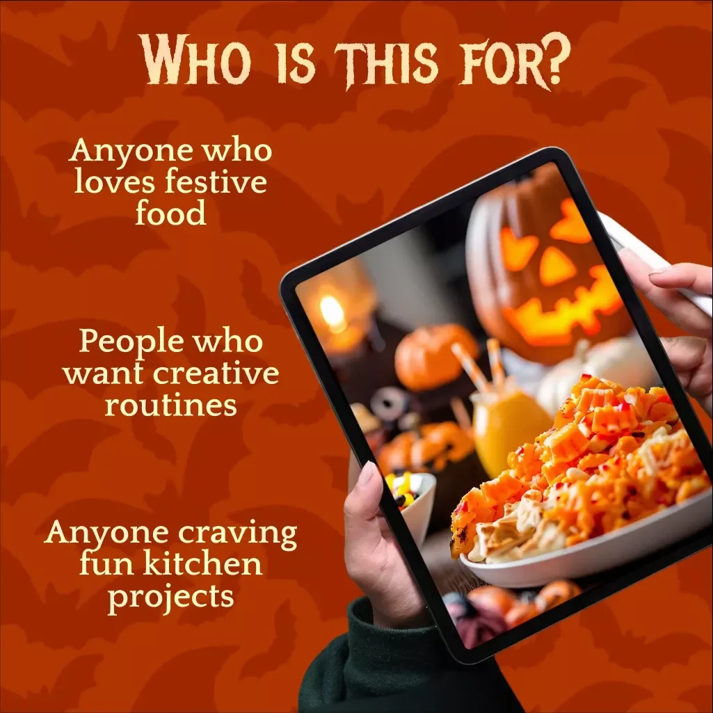 Ghoul Bites: A Beginner’s Guide to Daily Spooky Snack Prep | Halloween Snack Ideas | Digital Download eBook for Spooky Recipes & Snack Inspiration