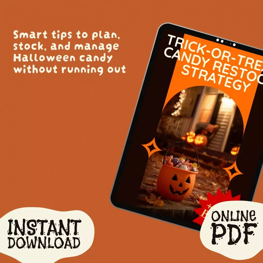 Trick-or-Treat Candy Restock Strategy | Digital Download Guide for Smart Halloween Candy Planning & Management