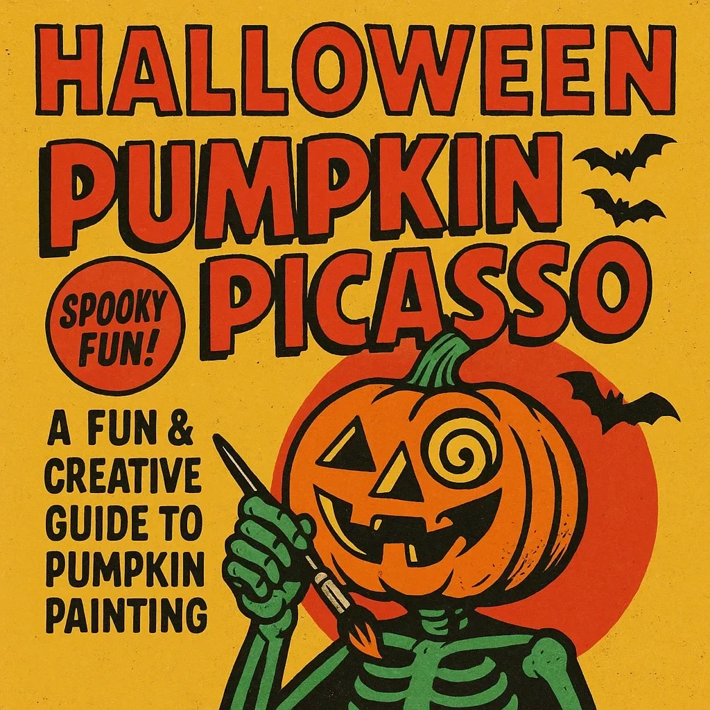 Pumpkin Picasso: A Fun & Creative Guide to Pumpkin Painting | Digital DIY Halloween Art eBook for Families, Kids & Adults | Step-by-Step Pumpkin Painting Routine, Tips & Ideas