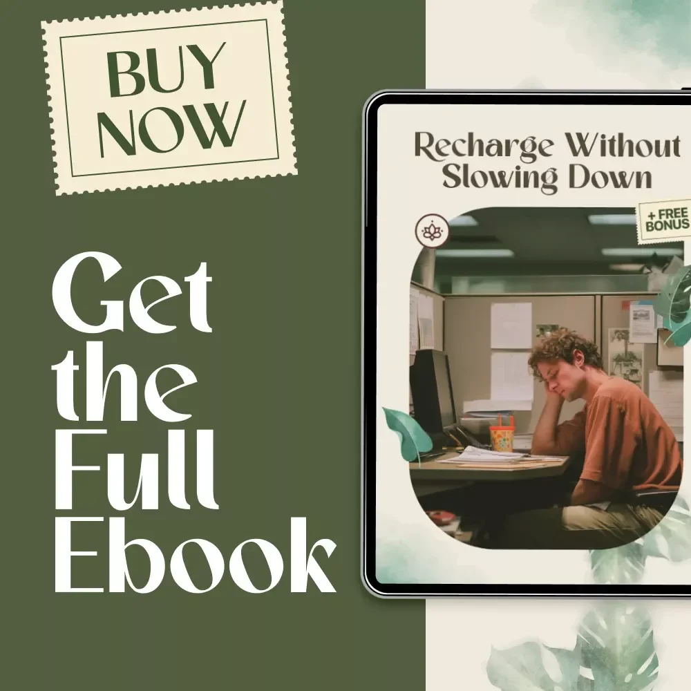 Recharge Without Slowing Down | eBook Guide on Rest Strategies for Busy Schedules, Digital Download for Productivity & Wellness