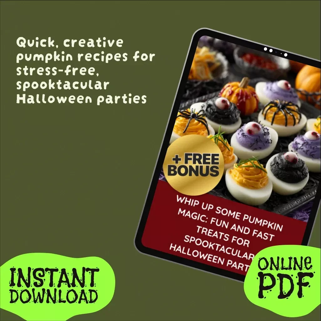 Whip Up Some Pumpkin Magic: Fun and Fast Treats for Spooktacular Halloween Parties | Halloween Recipes | Digital Download Guide | Pumpkin Snacks, Bakes & Party Treats eBook