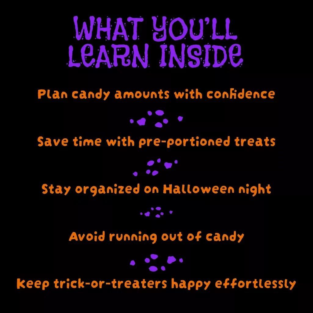 Candy Control: Halloween Distribution Hacks | Printable Digital Download Checklist | Trick-or-Treat Candy Station Planner for Efficient Halloween Candy Management