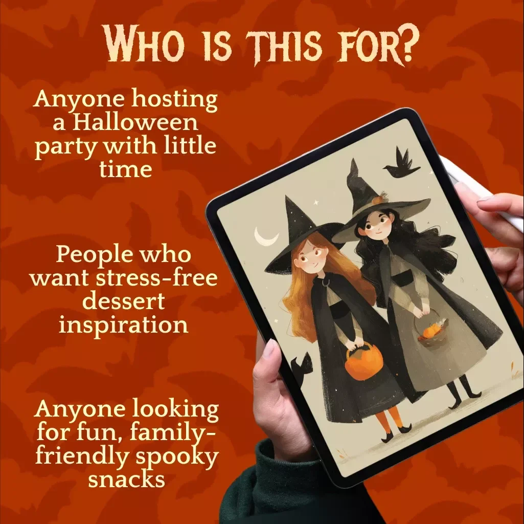 Dessert Ideas with Minimal Prep: Your Ultimate Checklist | Halloween Digital Download | Easy No-Bake Treats, Spooky Snacks & Party Food Guide