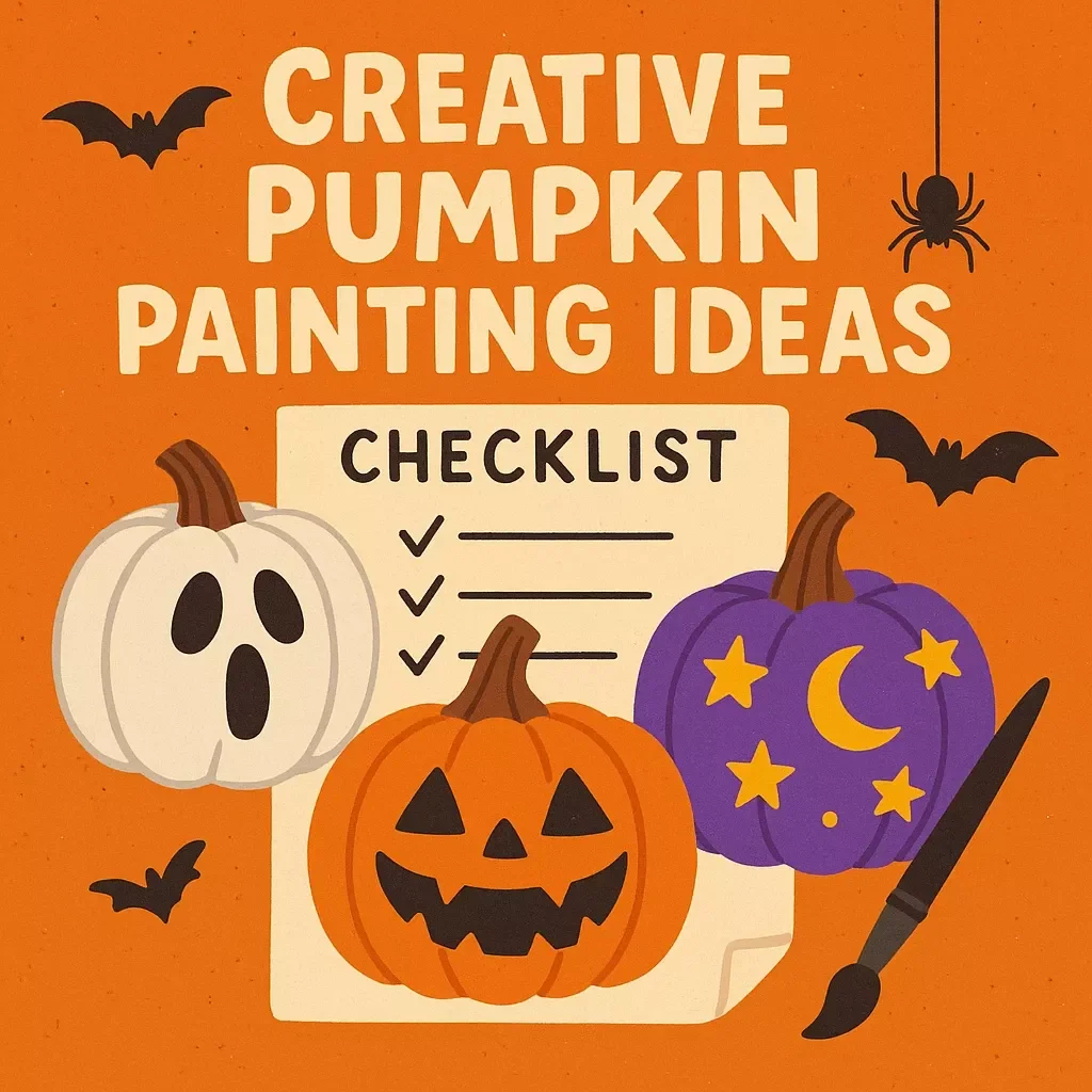 Creative Pumpkin Painting Ideas Checklist – Fun, Easy & Inspiring Guide for DIY Fall Decor, Seasonal Art Projects, and Festive Pumpkin Designs