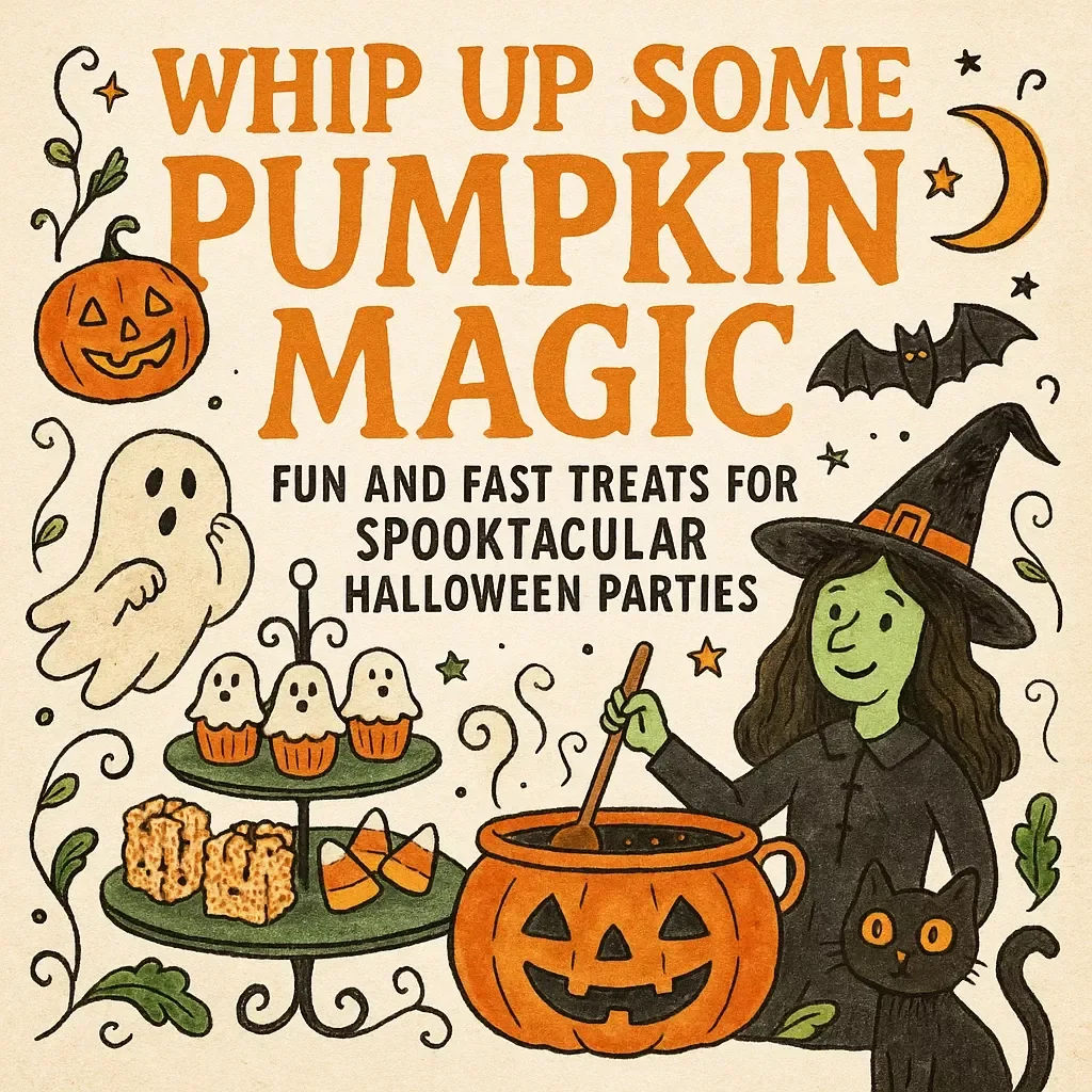 Whip Up Some Pumpkin Magic: Fun and Fast Treats for Spooktacular Halloween Parties | Halloween Recipes | Digital Download Guide | Pumpkin Snacks, Bakes & Party Treats eBook