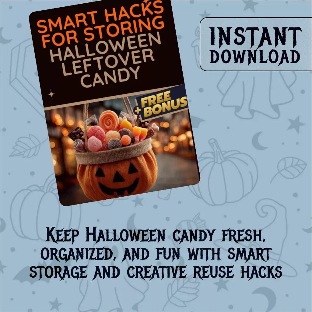 Smart Hacks for Storing Halloween Leftover Candy | Digital Download Guide for Candy Storage, Organization, Repurposing & Long-Term Management