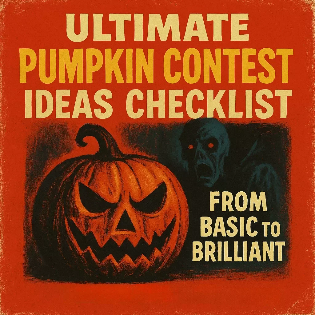 Ultimate Pumpkin Contest Ideas Checklist: From Basic to Brilliant | Fun Fall Festival Party Planning Printable | Pumpkin Carving & Decorating Guide