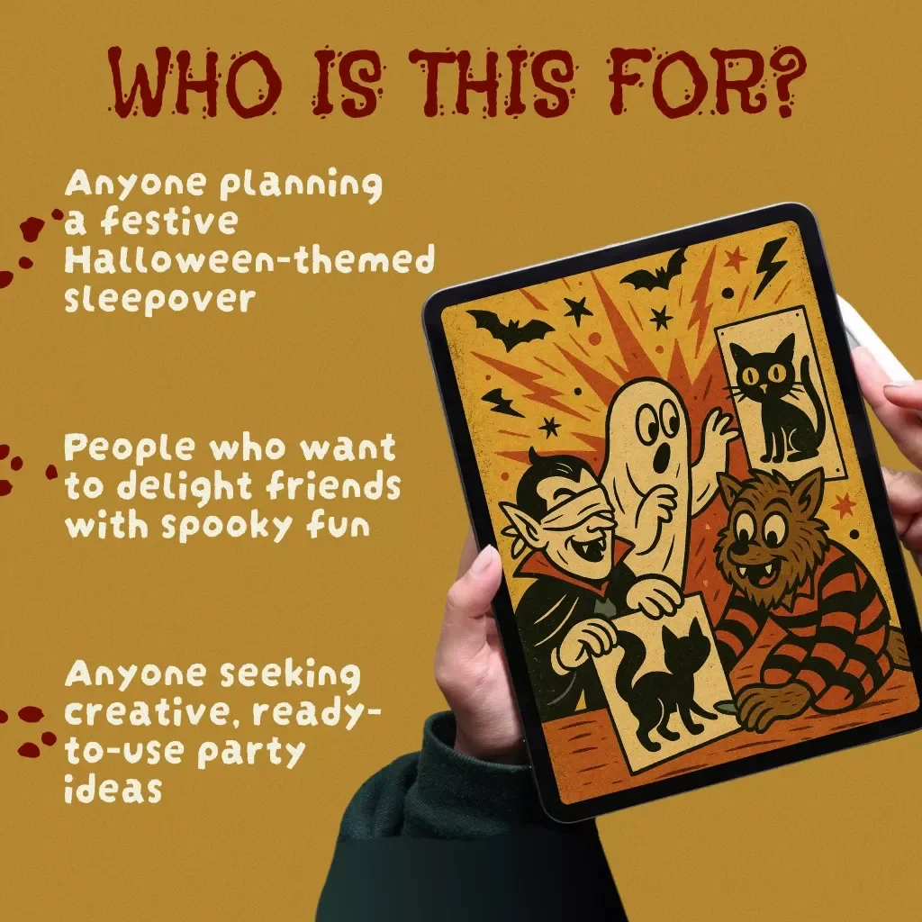 Ghoul-Filled Fun: Spooky Sleepover Games for a Howling Good Time | Halloween Party Guide | Digital Download
