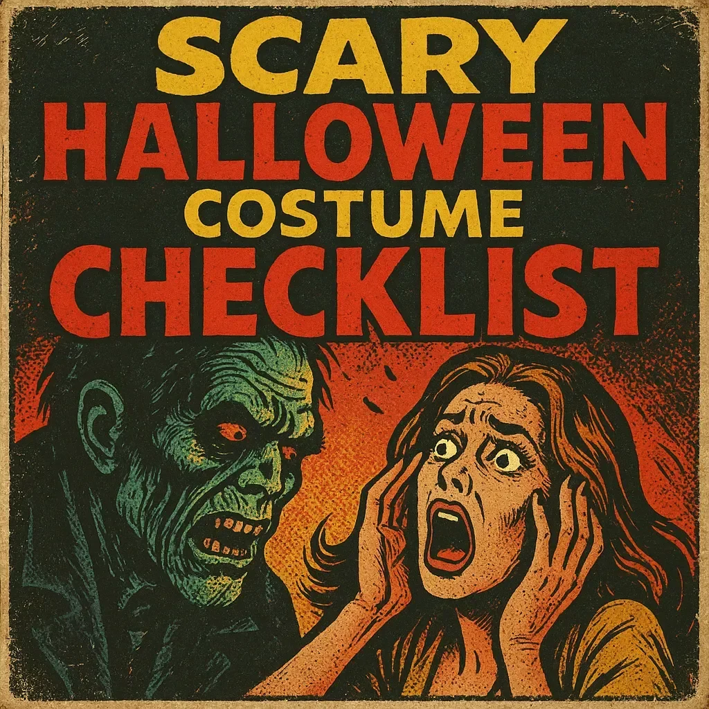 The Guide to Scary Halloween Costumes for Adults | Digital Download eBook, Horror Costume Ideas, DIY Halloween Checklist & AI Inspiration