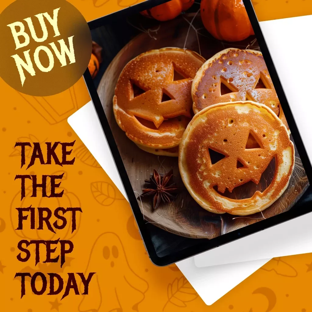 Spooky Breakfast Checklist | Fun & Easy Halloween Morning Ideas | Digital Download PDF with Spooky Breakfast Ideas, Ghost Pancakes, Witches’ Brew Smoothie, and More