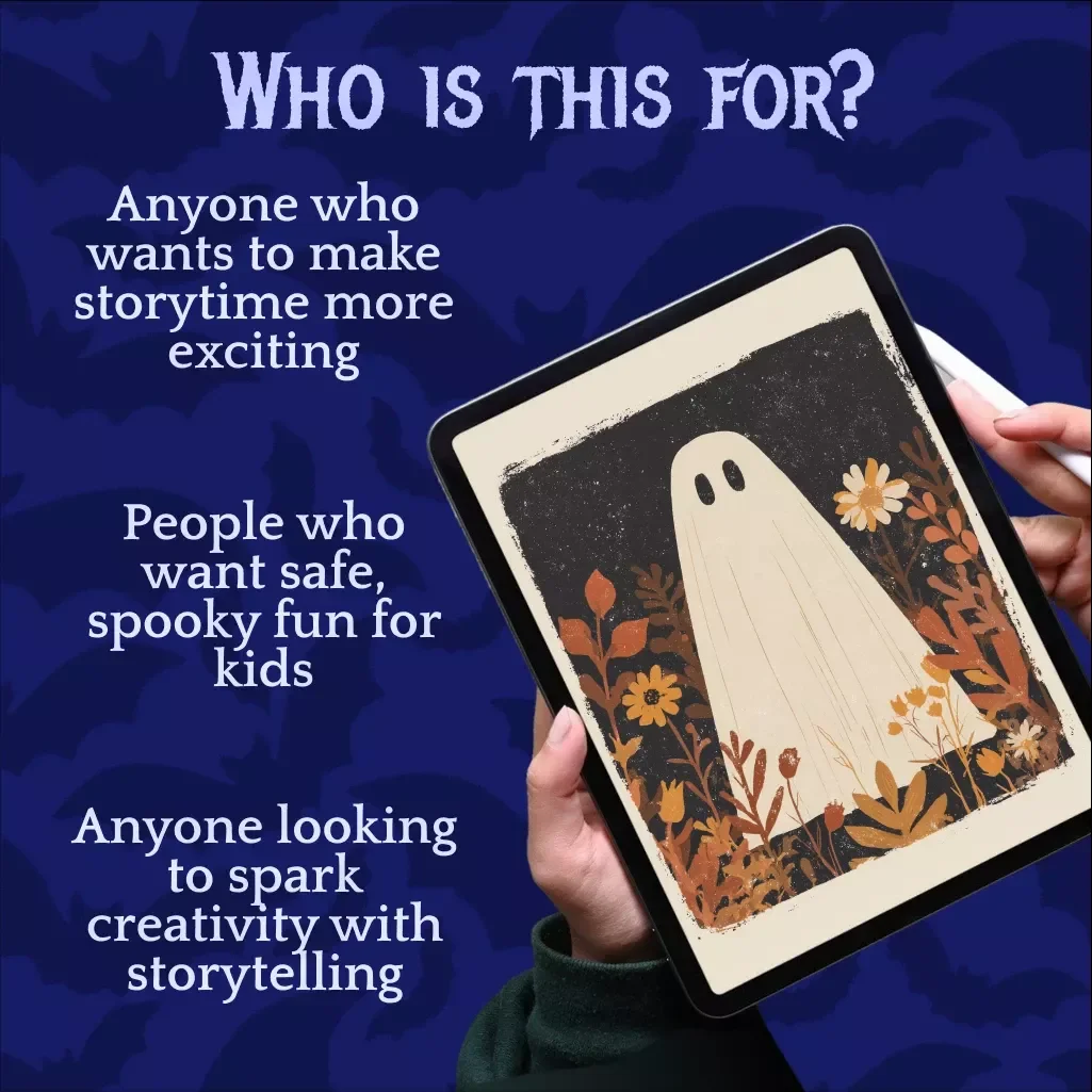 Spooky Tales for Little Adventurers | Digital Guide for Parents & Teachers | Kids’ Scary Storytelling eBook, Story Prompts & Safe Halloween Fun