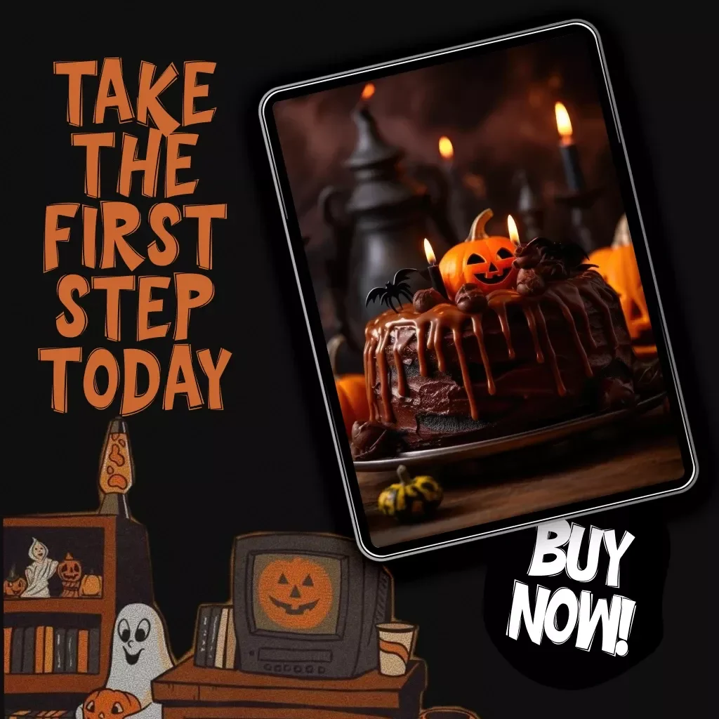 Spooky Cake Ideas Checklist | Halloween Baking Guide | Digital Download of Spooky Cake Ideas for Creepy Cute & Chilling Cakes