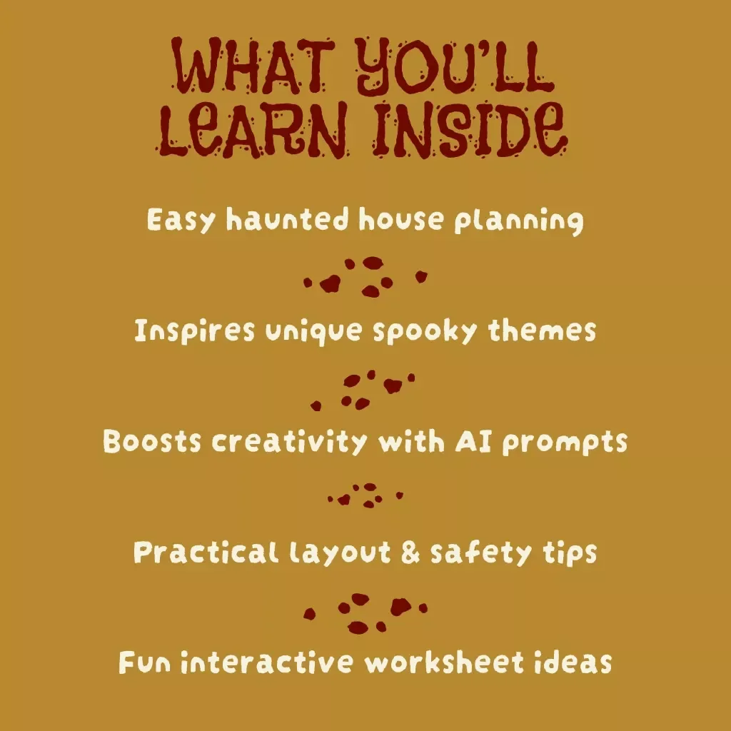 Spookify Your Ideas: Create a Haunted House Worksheet | Halloween eBook | How to Make a Haunted House Worksheet | DIY Costume & Party Planning Guide