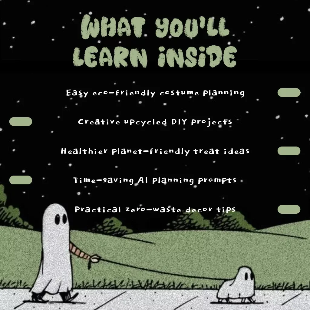 Green Halloween Magic | Sustainable Halloween Prep Plan Guide for Eco-Friendly Costumes, Zero-Waste Decor, and Planet-Friendly Treats