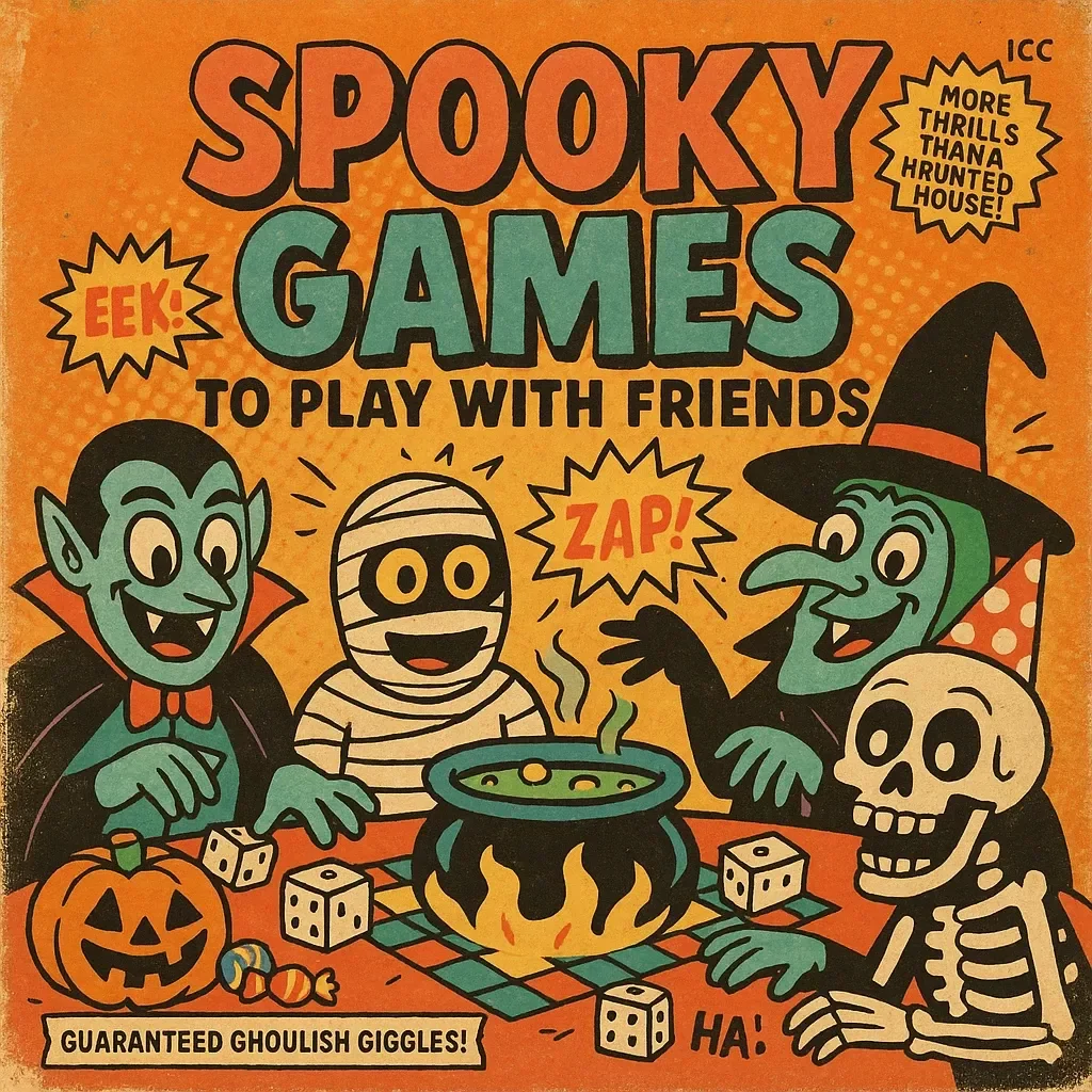 Spooky Games to Play with Friends | Halloween Party Ideas | Fun Scary Game Night Guide (Digital Download)