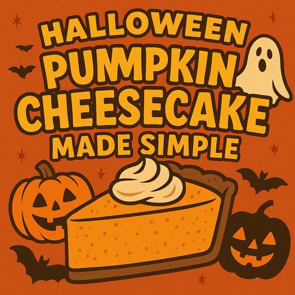 Pumpkin Cheesecake Made Simple | Easy Pumpkin Cheesecake Recipe Guide for Beginners | Step-by-Step Baking Instructions, Creative Toppings, and AI Prompts