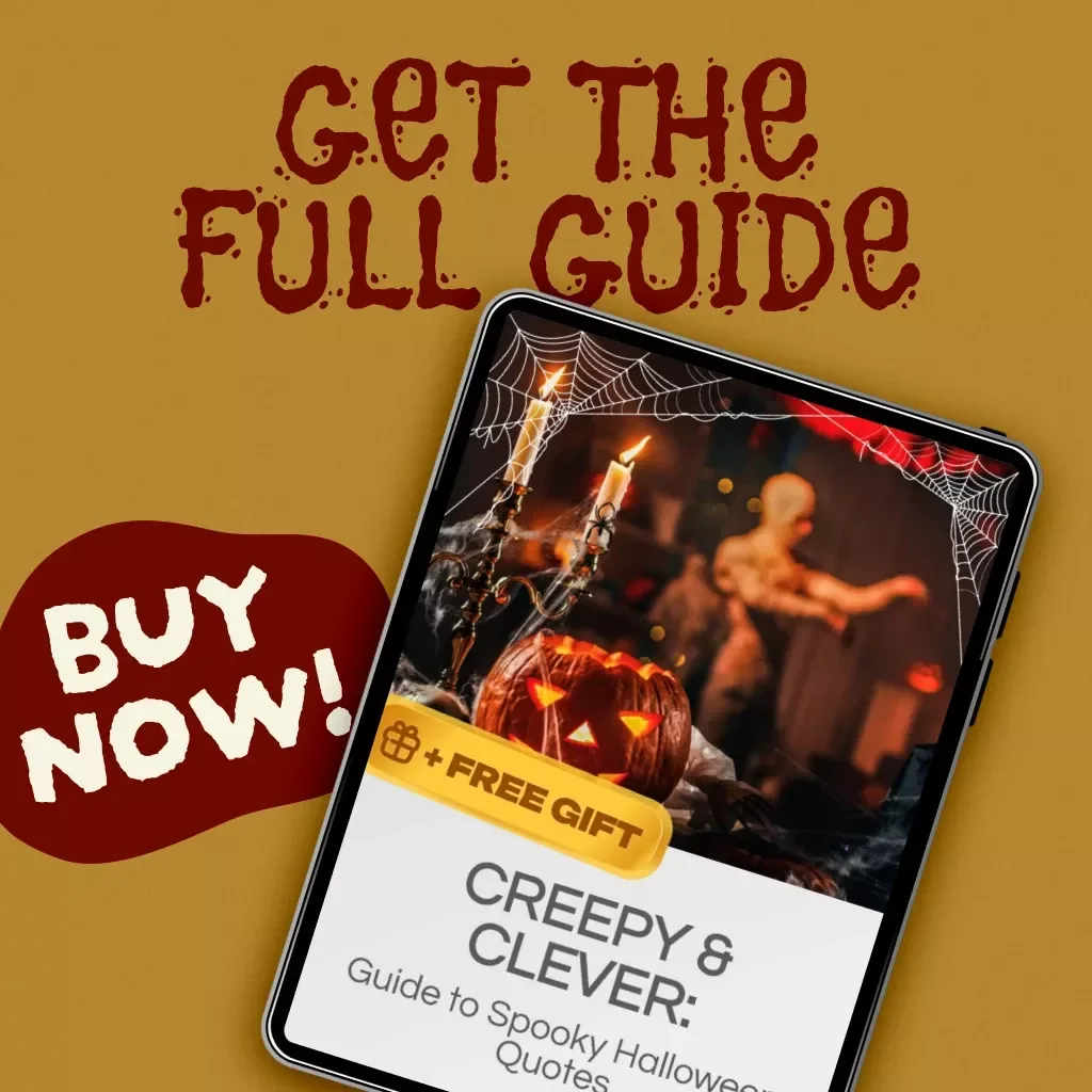 Creepy & Clever: Guide to Spooky Halloween Quotes | Digital Download eBook for Parties, Social Media, and Decor | Spooky Quotes for Halloween