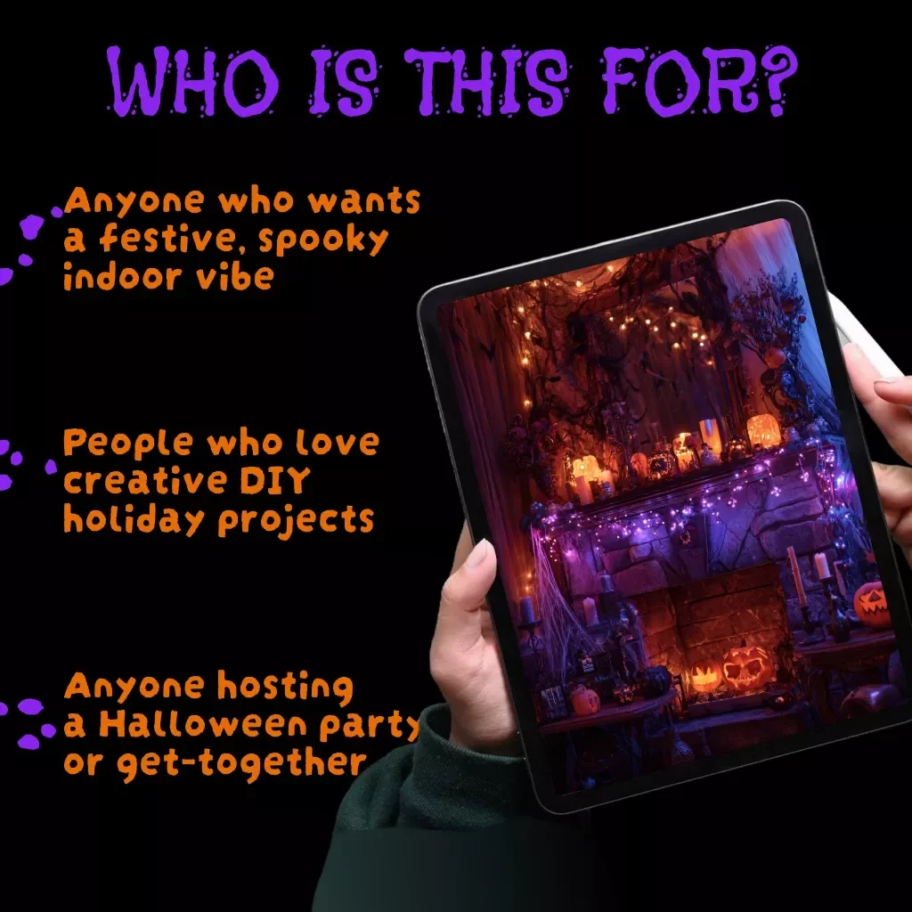 Indoor Halloween Decorations Checklist | Printable Digital Download | DIY Spooky Home Décor Guide