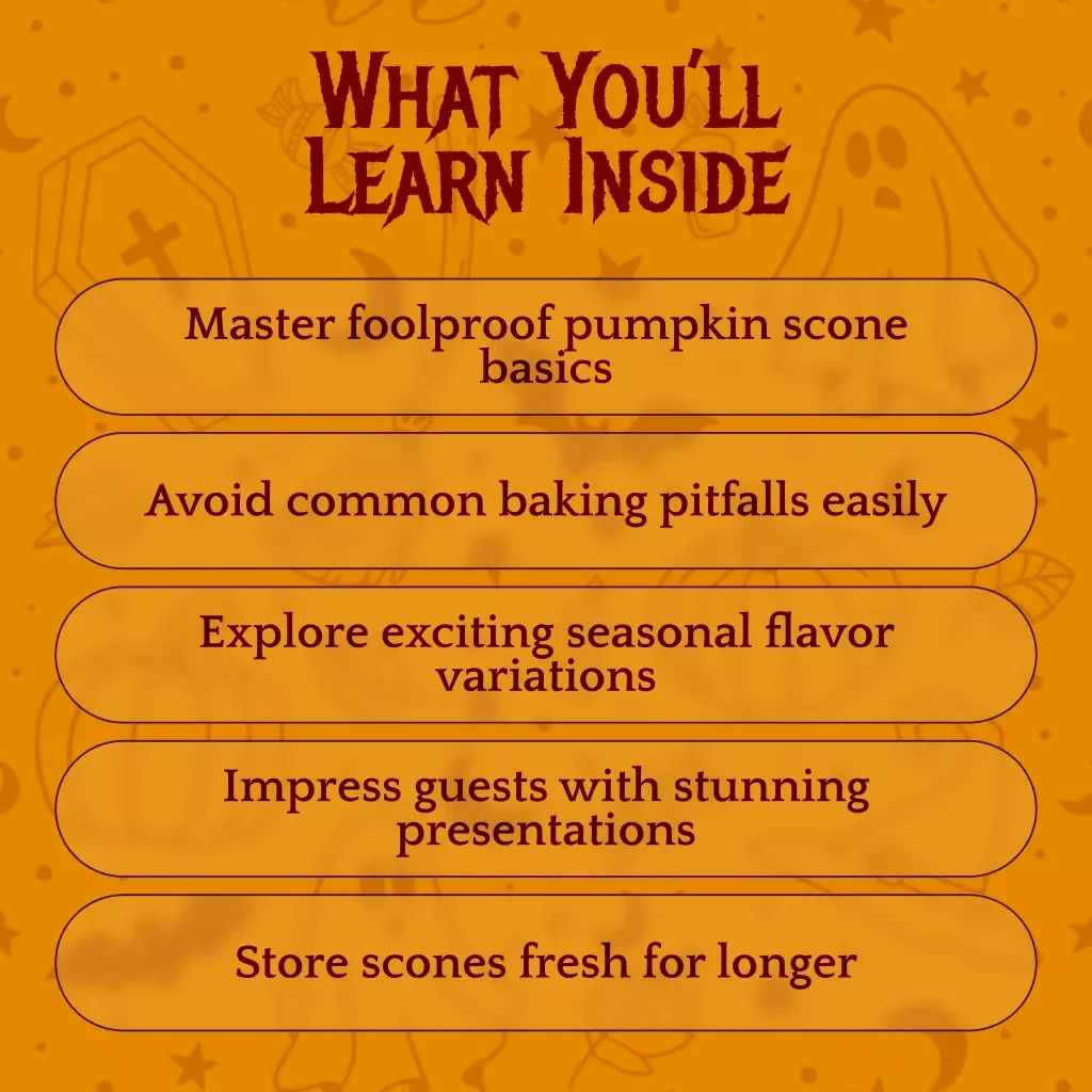 Golden Autumn: Guide to Pumpkin Scones | Cozy Fall Baking eBook | Pumpkin Scone Recipe Digital Download