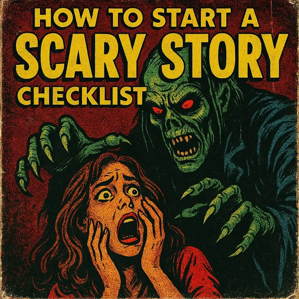 How to Start a Scary Story Checklist – Step-by-Step Guide to Writing Suspenseful Openings, Tips, and AI Creativity Prompts for Creepy Storytelling