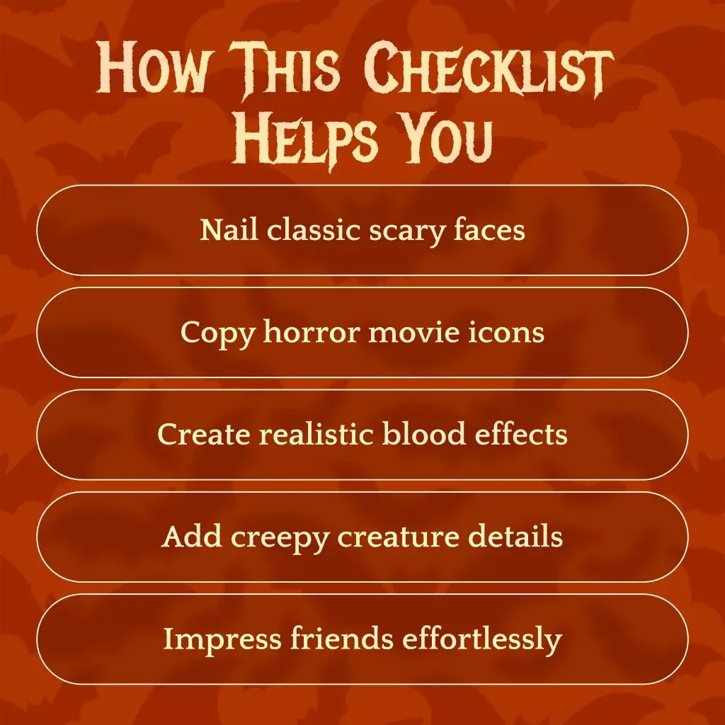 Halloween Makeup Ideas: Scary Checklist – Ultimate Guide for Creepy Looks, Horror Movie Icons & Blood Effects