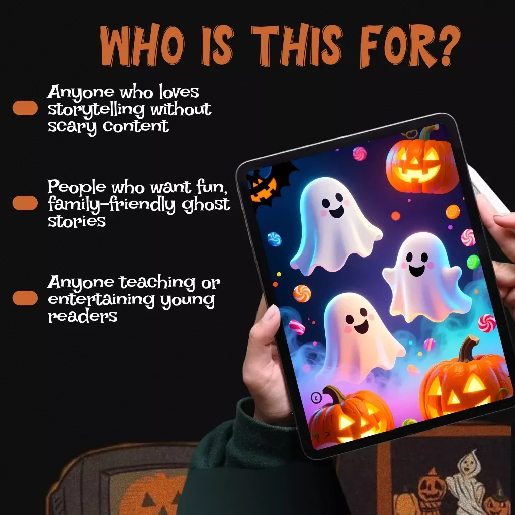 Friendly Phantoms: A Gentle Guide to Ghost Stories That Delight, Not Frighten – Learn to Craft Ghost Stories That Aren’t Too Scary, Fun & Whimsical Digital Guide