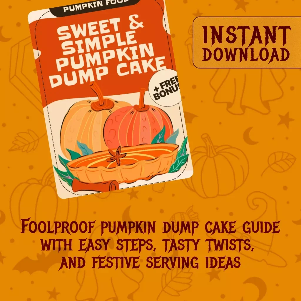 Sweet & Simple Pumpkin Dump Cake | Cozy Fall Dessert Guide | Easy Pumpkin Dump Cake Recipe eBook & Creative Ideas