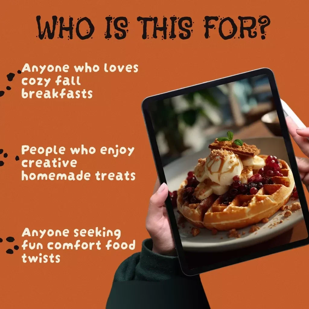 Golden & Cozy: The Pumpkin Waffle Guide | Fall Breakfast eBook | Easy Pumpkin Waffle Recipe Ideas, Toppings & Variations