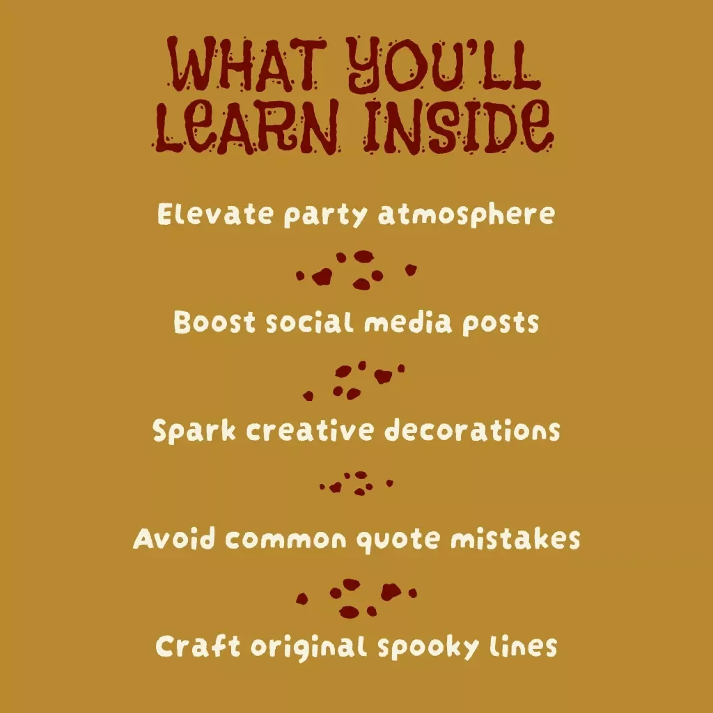 Creepy & Clever: Guide to Spooky Halloween Quotes | Digital Download eBook for Parties, Social Media, and Decor | Spooky Quotes for Halloween