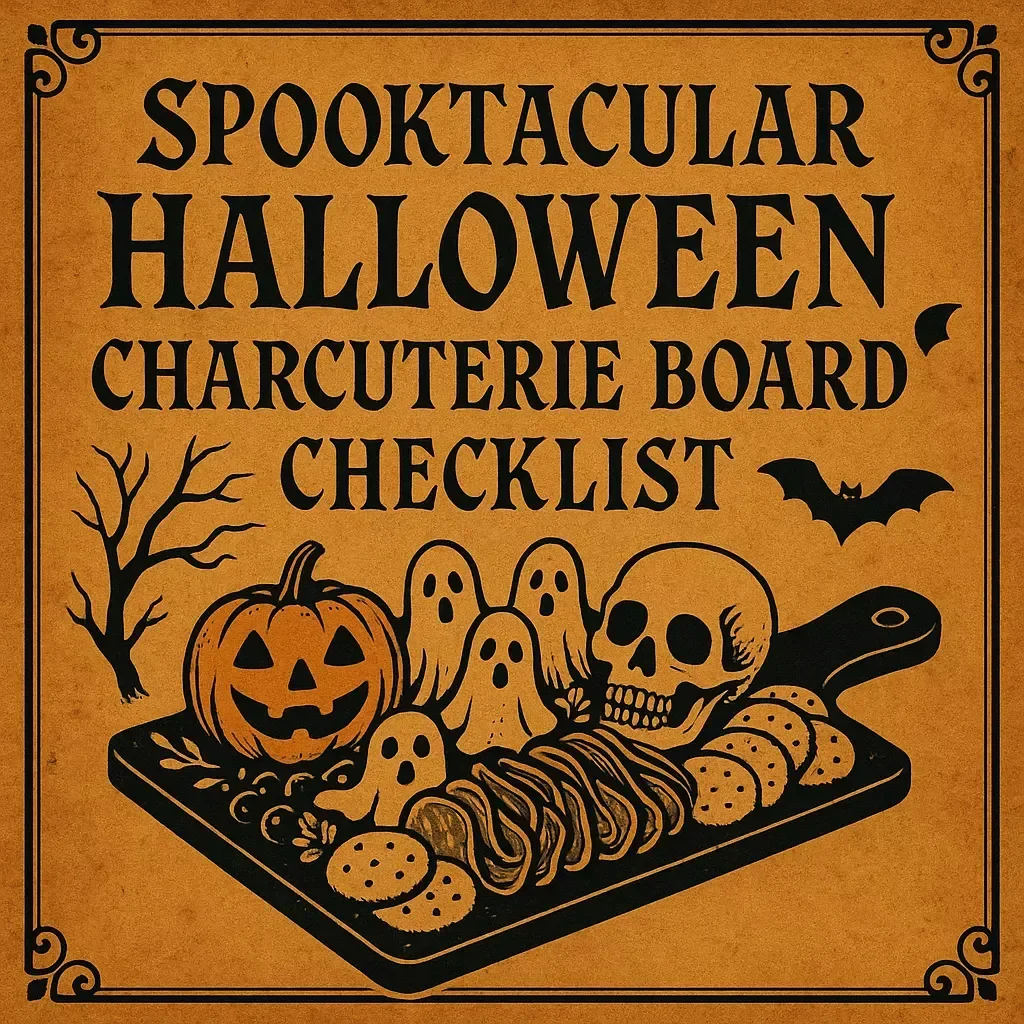 Spooktacular Halloween Charcuterie Board Checklist | Digital Download Guide, eBook & Printable Party Planner
