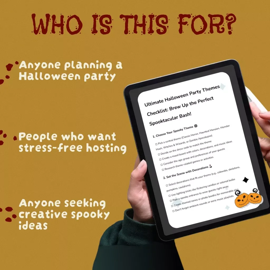 Ultimate Halloween Party Themes Checklist: Brew Up the Perfect Spooktacular Bash | Halloween Party Themes Digital Download, Party Planning Guide, Printable Checklist for Hosting
