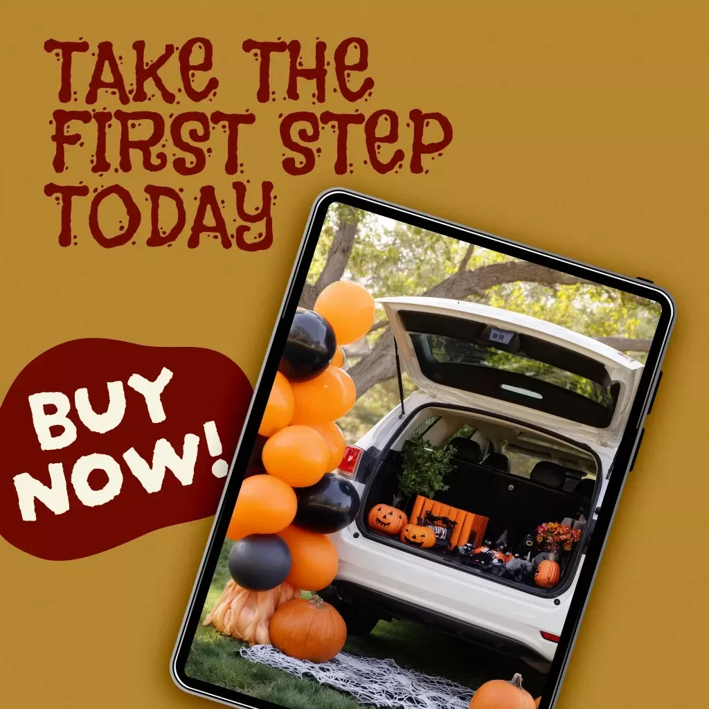 Spooky Trunk-or-Treat Checklist | Printable Digital Halloween Party Planning Guide with Spooky Trunk or Treat Ideas