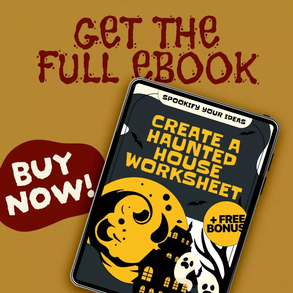 Spookify Your Ideas: Create a Haunted House Worksheet | Halloween eBook | How to Make a Haunted House Worksheet | DIY Costume & Party Planning Guide