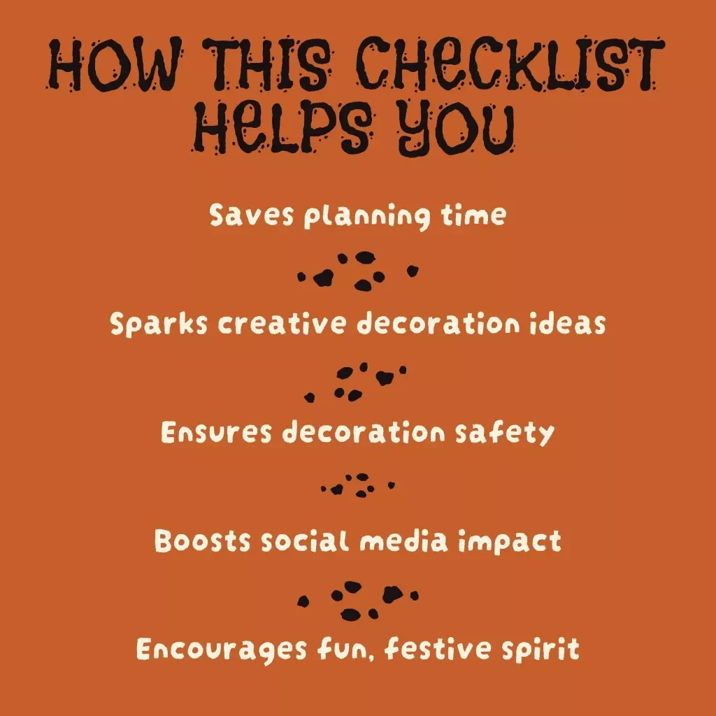 Your Halloween Car Decoration Checklist | Printable Digital Download for Spooky, Funny & Creepy Halloween Car Decorations