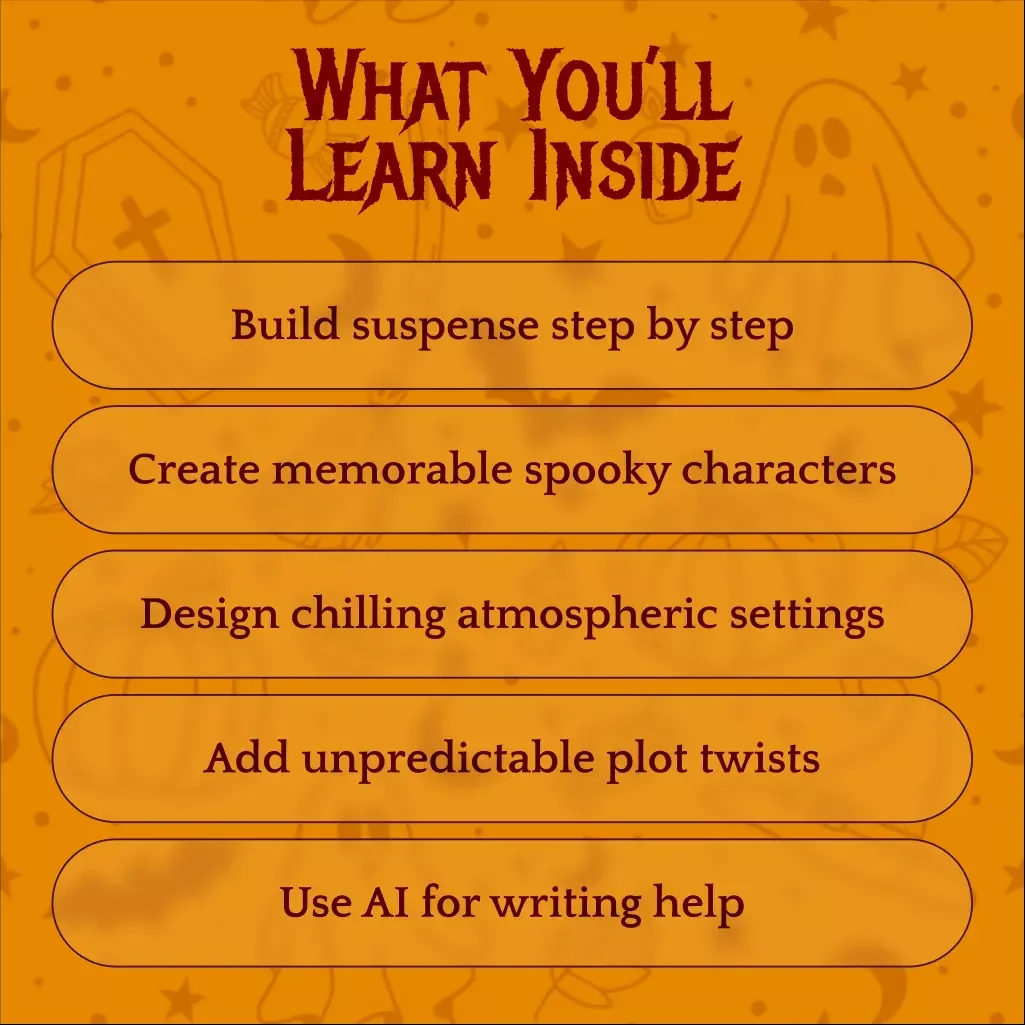 Long Spooky Stories eBook | Horror Writing Guide, Creepy Storytelling Tips, and Haunted Plot Ideas for Aspiring Authors