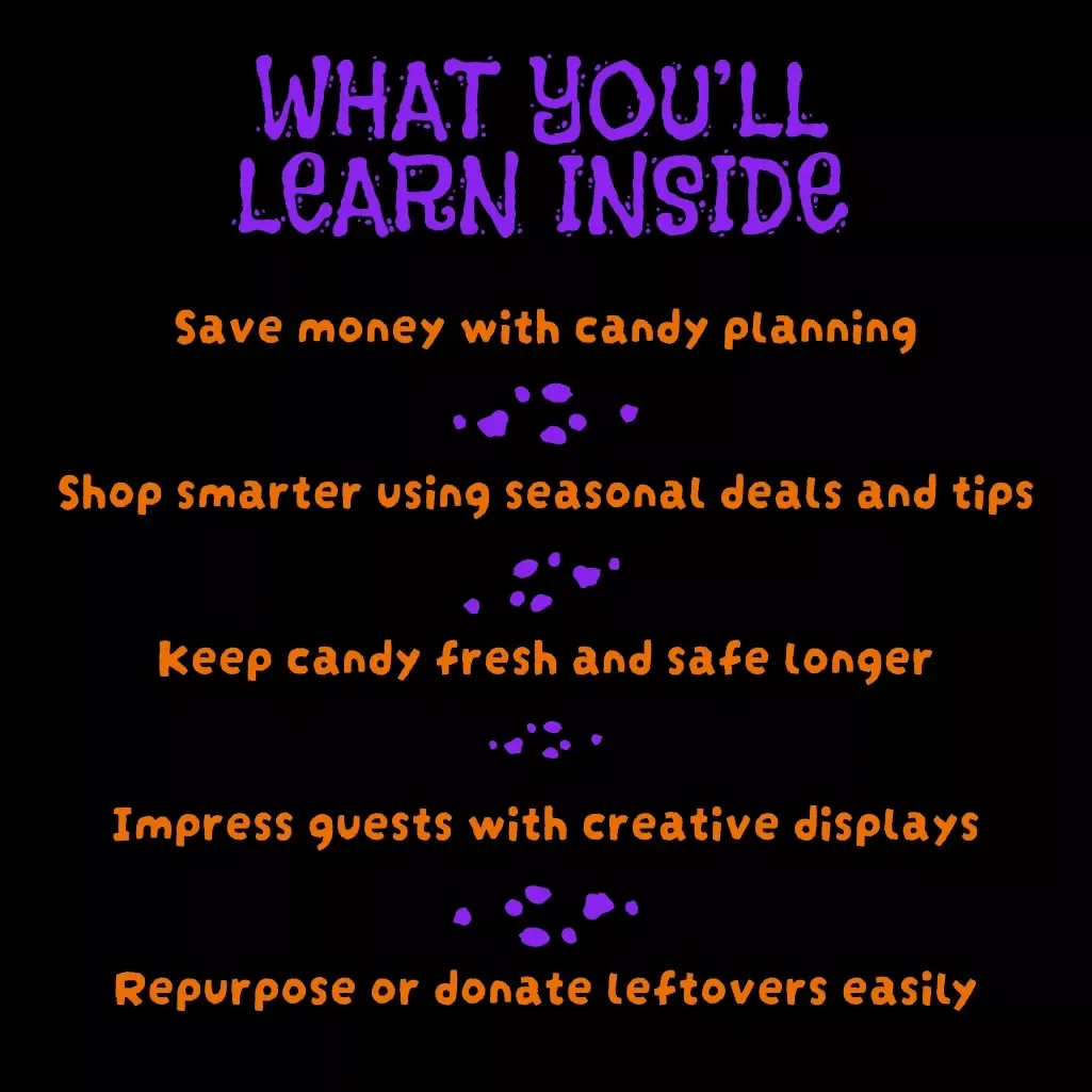 Sweet Strategy: Your Ultimate Trick-Or-Treat Candy Stock-Up Plan | Halloween eBook | Digital Download Candy Guide | Stress-Free Trick-Or-Treat Candy Stock-Up Plan