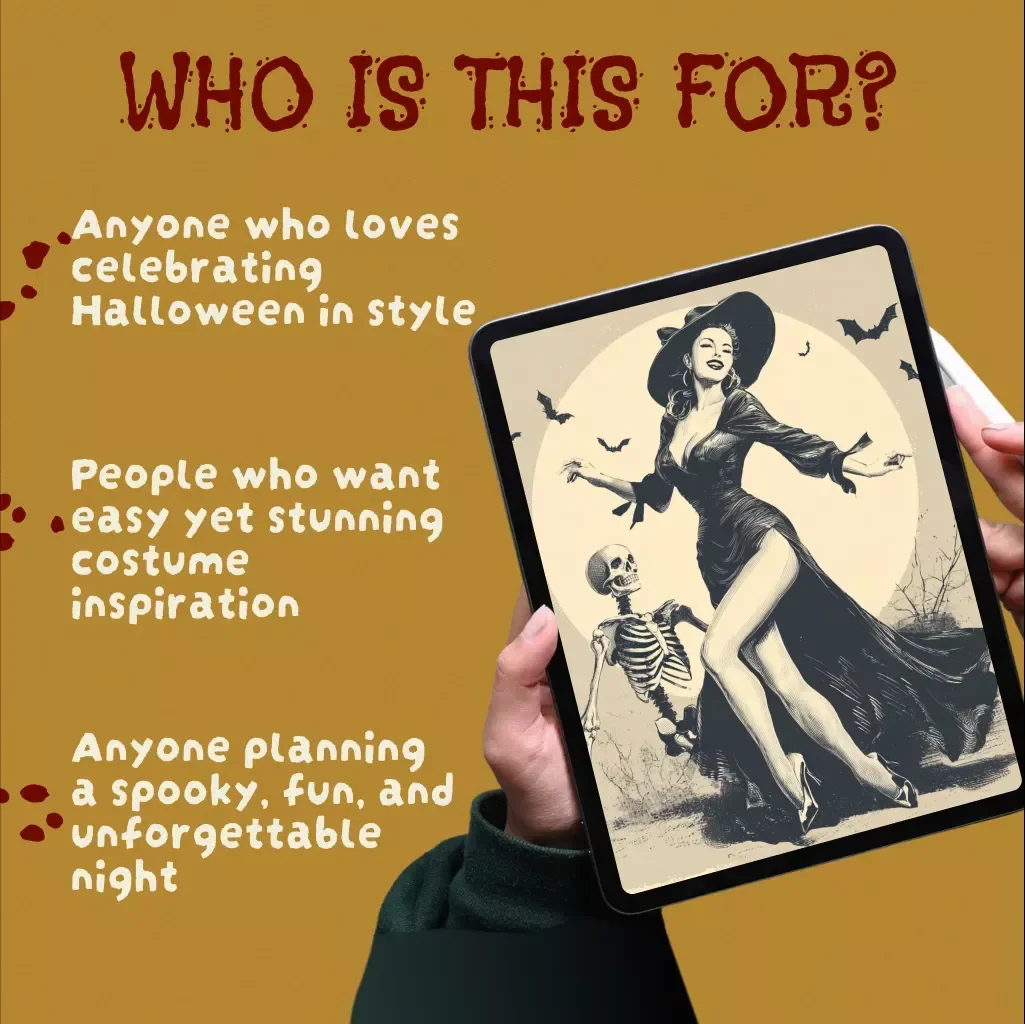 Spooktacular Halloween Costume Checklist for Women: Scary & Stunning Ideas! | Printable Digital Download, eBook & Guide for DIY Halloween Costumes