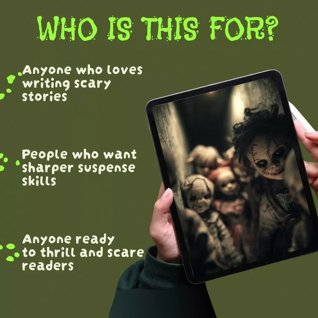 Shivers After Dark: Crafting Scary Stories for Adults | Horror Writing eBook Guide for Beginners & Experienced Writers | Digital Download