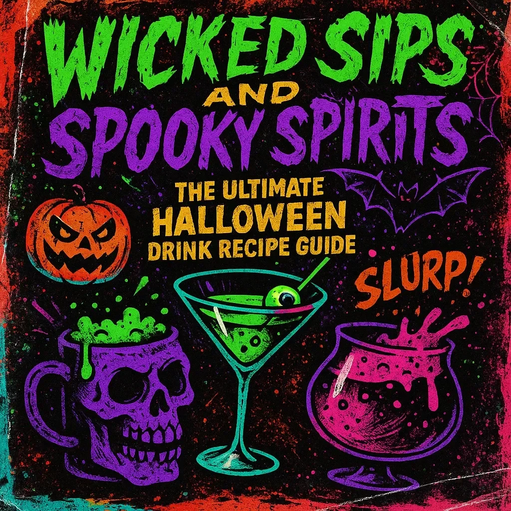 Wicked Sips and Spooky Spirits – The Ultimate Halloween Drink Recipe Guide | Halloween Drinks Recipes eBook for Parties, Mocktails, Cocktails & More