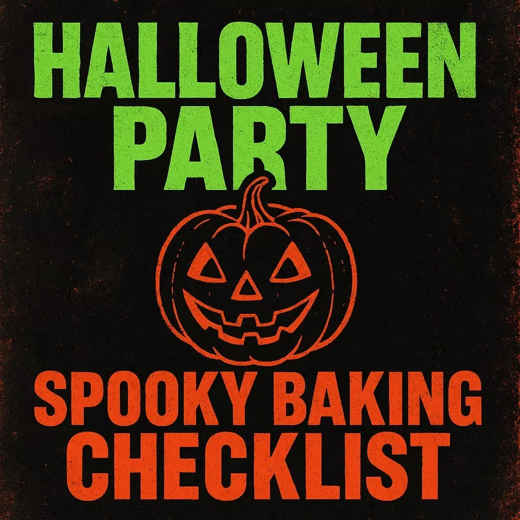 Spooky Baking Checklist | Halloween Baking Guide | Digital Download Party Planning eBook for Cupcakes, Cookies & Cake Pops