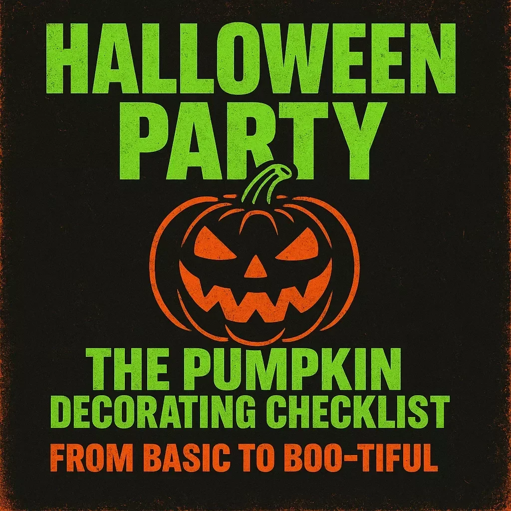 The Pumpkin Decorating Checklist: From Basic to Boo-tiful | Ultimate DIY Pumpkin Decorating Ideas Guide, eBook & Printable Download for Creative Fall Crafts