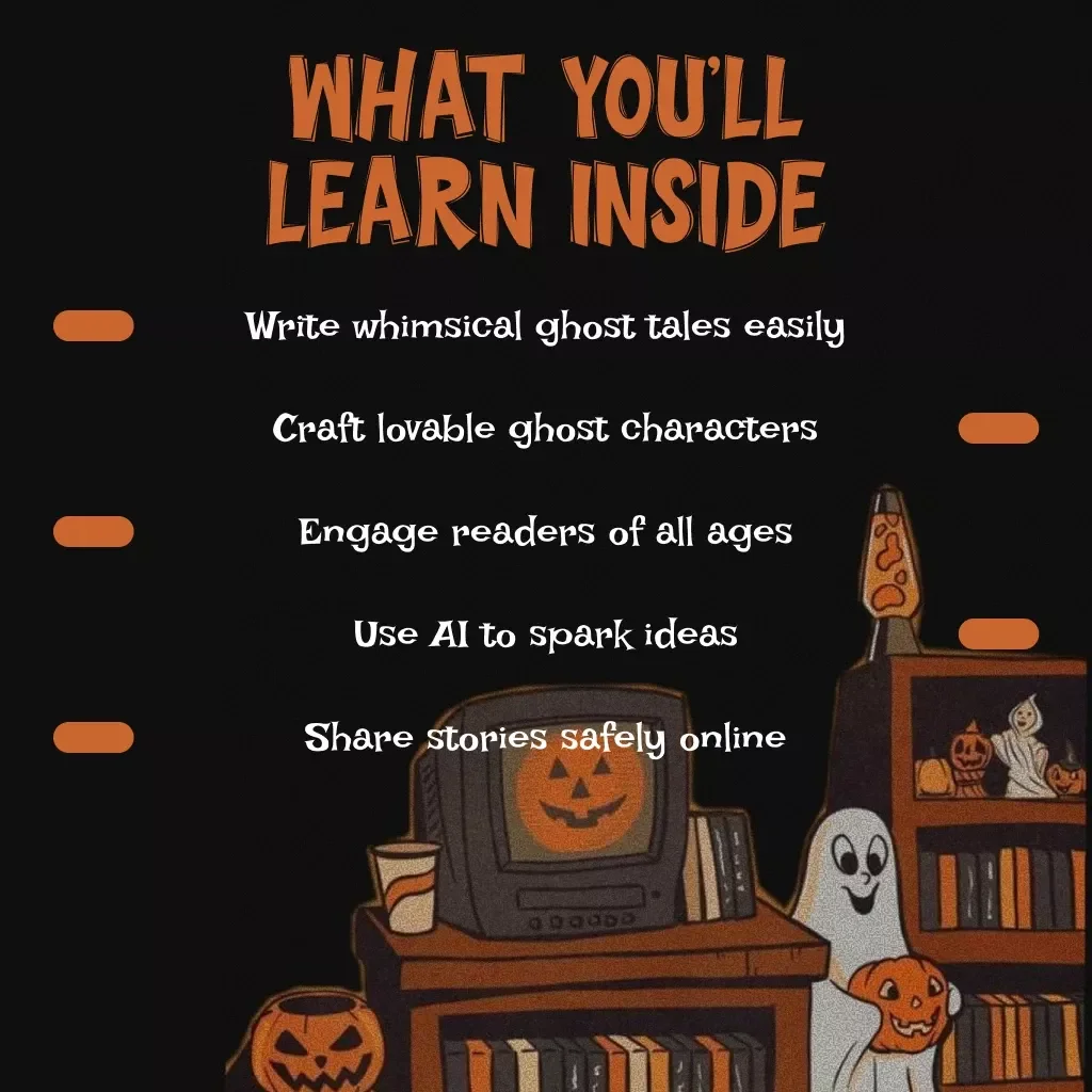Friendly Phantoms: A Gentle Guide to Ghost Stories That Delight, Not Frighten – Learn to Craft Ghost Stories That Aren’t Too Scary, Fun & Whimsical Digital Guide